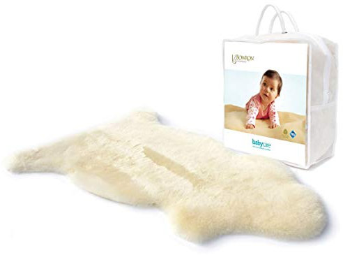 The Wool Company Baby Lambskin Comforter - Extremely Soft and Luxurious Sheepskin in Oaten Colour