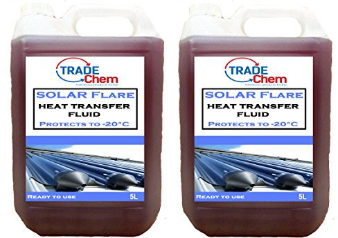 Trade Chemicals SOLAR FLARE HEAT TRANSFER FLUID ANTIFREEZE WATER HEATER SYSTEM 10l litres l