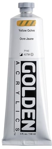 5 Oz Heavy Body Acrylic Color Paints Color: Yellow Ochre
