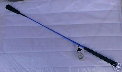 GERTE PEITSCHE rutschfesten Gummigriff aus Noppen Lederklatsche blau