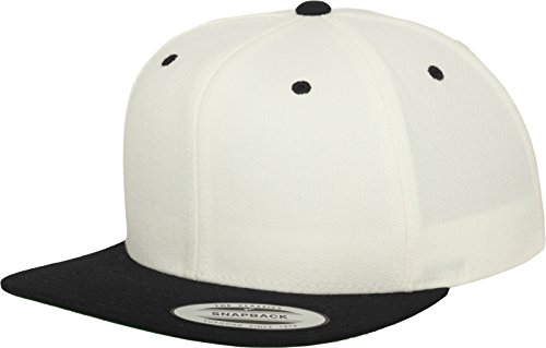 Flexfit Unisex Classic Snapback 2-Tone Cap Kappe, Natural/Black, One Size