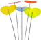SUNPLAY Sonnenfänger Herzen im FARBMIX, 5 Stück zu je 20 cm Durchmesser im Set + 70 cm Schwingstäbe