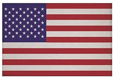 U24 Aufnäher USA Fahne Flagge Aufbügler Patch 9 x 6 cm