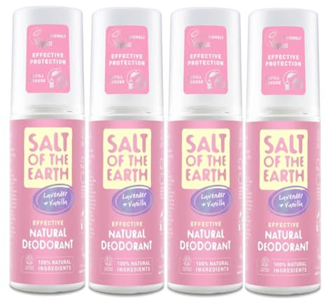 (4er BUNDLE) | Pure Aura Nat Deodorant Spray | 100ml - Salt Of the Earth