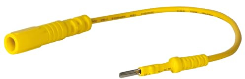 SW-Stahl 32225L-8 Prüfkabel 2,1 mm Bananenstecker - Gelbe Messleitung | 195 mm Kfz-Diagnosekabel für Multimeter aus PVC, Elektrisches Prüfzubehör für Präzise Messungen und Elektroniktests