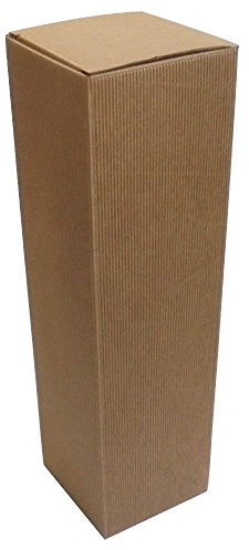 IMBALLAGGI ALIMENTARI PZ 20 Scatola Porta Bottiglie (1 Bottiglia) in Cartone Ondulato Box for Bottles Busta in Carta