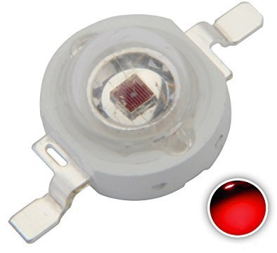 CHANZON 10 pcs High Power Led Chip 3W Far Red Plant Grow Light (730nm / 400mA - 500mA / DC 1.8V - 2.2V / 3 Watt) SMD COB Emitter Diode Components 3 W Bead for DIY Growing Lamps