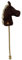 Sweety Toys 6762 Brown Sugar Cord Cotton Steckenpferd mit Funktion Gewieher und Galoppgeräusch