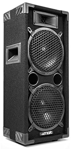 MAX 2x 8-Inch Passive Speakers – 800W DJ Home Audio System for Bedroom, Hi-Fi, Disco Party, Club PA. Ideal for House Parties, Powerful Bass, Clear Sound, Durable Build, Easy Setup