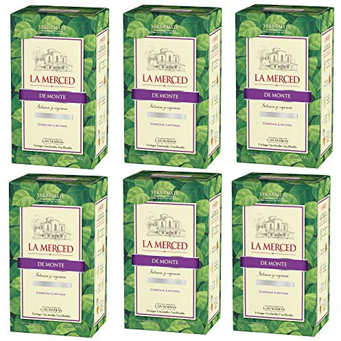 La Merced Yerba mate de Monte - 6 Unidades da 500 g, Totale: 3 kg