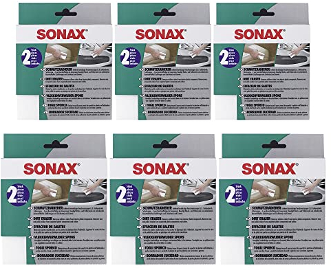 SONAX 6X 04160000 SchmutzRadierer Schuhcreme Wachs Politur Entferner 2 Stück