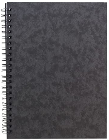 Clairefontaine Europa Notemaker Book Sidebound Ruled 80 gsm 120 Pages A5 Black Ref 4852 , Pack 10