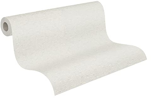 A.S. Création 25 x 1.06 m Made in Germany White Paintable Non-Woven Wallpaper 586513 5865 – 13