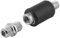 BestPlug Sat LNB Überspannungsschutz, F-Stecker männlich auf F-Buchse Kupplung weiblich, 18dB DVB-T 5-862 MHz, geeignet für 3D SD HD FullHD UHD 4K, Schwarz