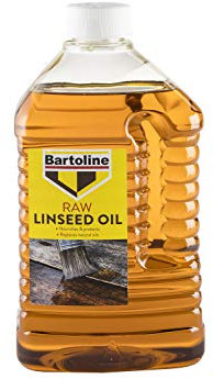 Bartoline Raw Linseed Oil 2L – Natural Wood Protector & Water-Resistant Treatment for Furniture, Stone & Sports Equipment