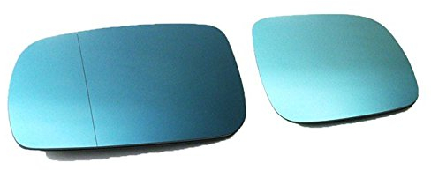 Spiegelgläser Links+Rechts Asphärisch Konvex Blau Set