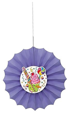 Unique Party 42265 - 30cm Candy Party Tissue Paper Decorative Fan