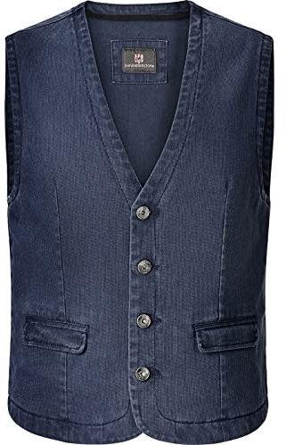 Jan Vanderstorm Homme Gilet Torell Bleu, L - 54