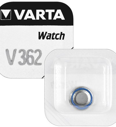 Varta V362/SR721/SR56 Knopfzelle Silberoxid Uhrenbatterie, 1 Stück