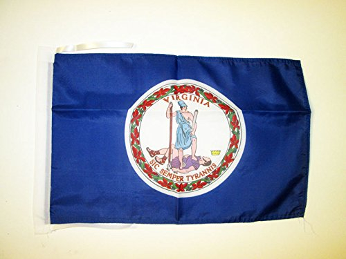 AZ FLAG - Flagge Virginia - 45x30 cm Mit Kordel - Bundesstaat Virginia Fahne 30 x 45 Cm - Flaggen
