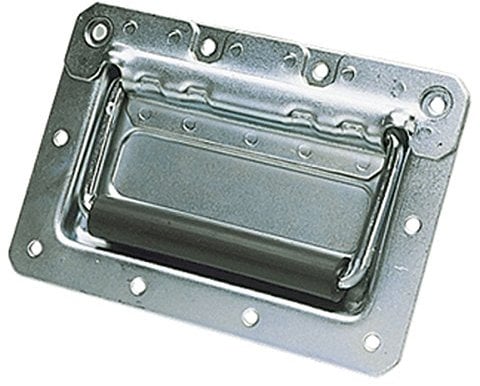 L098BA Nickel Spring Loaded Drop Case Handle