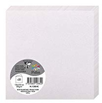 Clairefontaine 12884C 25 Karten Pollen 11x11cm 210g Rosa Perlmutt