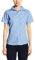 Premier Workwear Ladies Short Sleeve Poplin Blouse Mid Blue 20