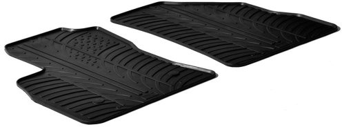 Gledring Satz Gummimatten passgenau | kompatibel mit Fiat Doblo Cargo 3-türer 2010-2023 & Opel Combo Cargo 3-türer 2011-2018 (T-Profil 2-tlg. + Montageclips)