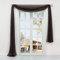 Olivia's Stylism Boutique Querbehang Deko Gardinen aus transparentem Voile Schals H*B 500 * 145cm Braun