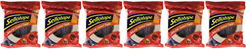 Sellotape Double Sided Tape 25mm x 33m Ref 1447052 [Pack of 6]