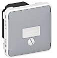 Legrand 069530 Interrupteur Bipolaire Étanche Plexo Composable IP55, 10AX, 250V, Gris