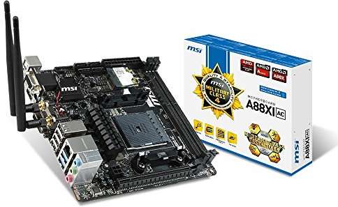 MSI A88XI AC - Placa Base (FM2 / FM2+, Socket 904 (FM2), Mini-ITX)