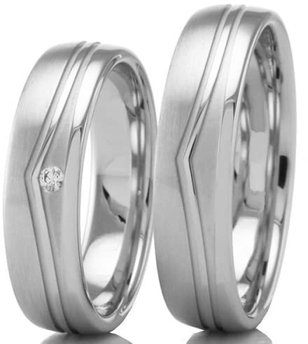 500/- Palladium Eheringe B-48-02665-66