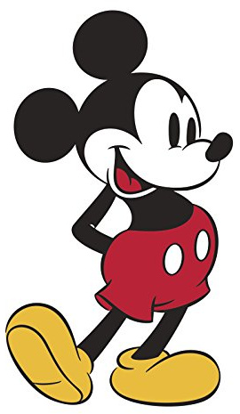 RoomMates RMK3259GM Mickey Mouse Wandaufkleber zum Abziehen und Aufkleben, mehrfarbig