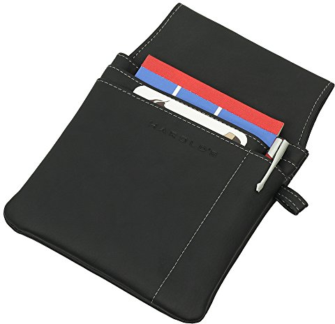 Ledershop24 Kunst-Leder Kellner Tasche Holster Halfter - Kellnertasche Schwarz Kunst-Leder