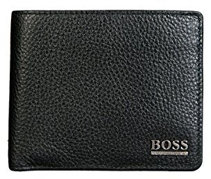 HUGO BOSS Herren Geldbörse Monist Black, BxHxT 12 x 9,5 x 1 cm