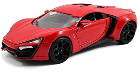 Defektes Modell Lykan Hypersport Coupe Rot The Fast and The Furious 7 1835 1/24 Jada Modell Auto