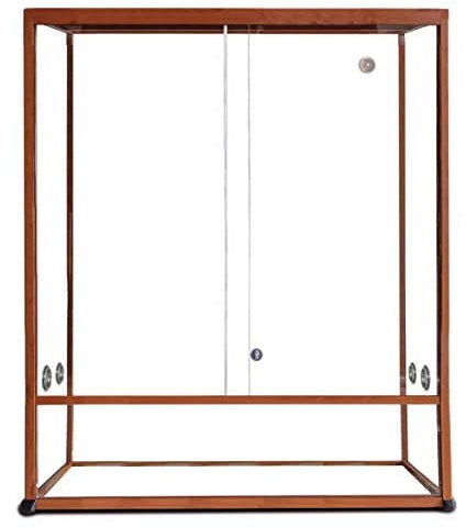 Reptiles Planet - Terrarium Aluminium Elegance - Couleur Bois - 120 x 50 x 90 cm