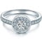 TRILANI Damen-Ring Sterling Silber Zirkonia weiß im Brillantschliff - Verlobungsring Silberring Damen mit Stein Antragsring