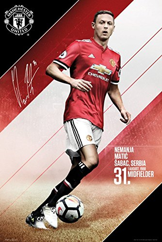 Manchester United Poster Matic 17-18, Fußball Plakat | Bild 91x61 cm