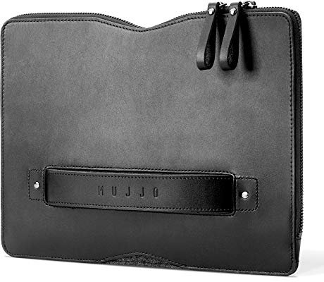 Mujjo Handgepäck Folio Sleeve für 12 Zoll MacBook – schwarz