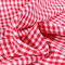 Craftine Tissu Rayures Petits Carreaux 5 mm Rouge - par 50 cm
