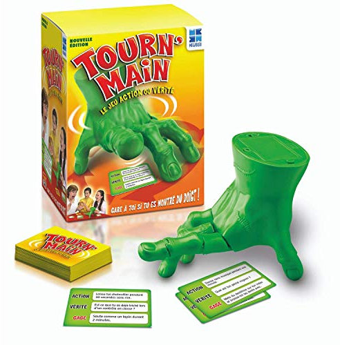 Mégableu - Tourn'Main - Nouvelle Edition - Jeu Action ou Vérité - Grand Classique - 100 Cartes avec 300 Défis - A Jouer en Famille ou Entre Amis - A Partir de 7 Ans