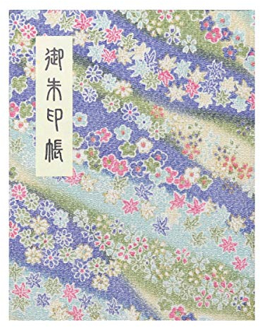 [hotokudo] 'goshuin-cho' Japanische Wallfahrt Stempel (Note) Buch mit Schutzhülle. (Book Type, aqua. 60 Seiten, bunt, Krepp (Gewebe). H: 17 cm W: 13,5 cm (Import Japan))