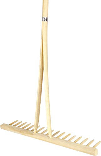 Brico-materiaux - Rateau bois / Rateau équerre 17 dents bois