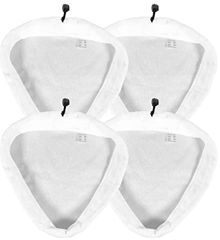 SPARES2GO Microfibre Cloth Cover Pads for Vileda Hot Spray and Vida Steam Cleaner Mop (Pack of 4)