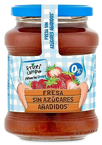 DIA FRUTICAMPO mermelada de fresa 0% sin azúcares añadidos frasco 330 gr