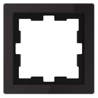 Merten Rahmen 1f.onyxsw MEG4010-6503 D-Life Glas Abdeckrahmen 4042811197940