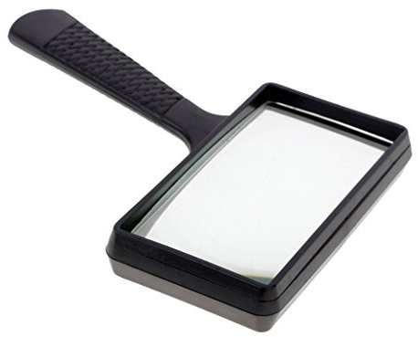 10 x à main haute définition rectangle Loupe de lecture lentille en verre Loupe pour lire carte livre Journal