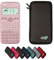 Casio fx-83GT X Pink inkl. WYNGS Schutztasche Schwarz - Wissenschaftlicher Taschenrechner - Basic Paket
